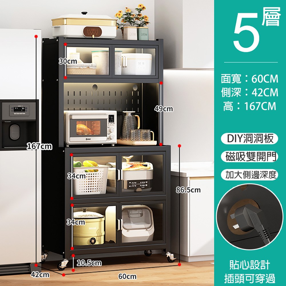 【居家生活Easy Buy】L款雙開門廚房電器收納櫃-60CM寬(櫥櫃 廚房收納櫃 餐櫥櫃)L款廚房電器櫃-60CM|家具床墊|特力屋.特力屋線上購物