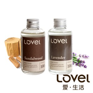 【超值舒壓組】南法天然香氛擴香精油2入組(薰衣草+檀香)