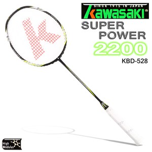 Kawasaki Super Power 2200 碳纖維超輕羽球拍綠/黑
