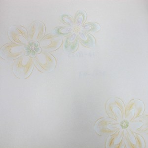 自黏式快貼壁紙 53x500cm 黃色野花