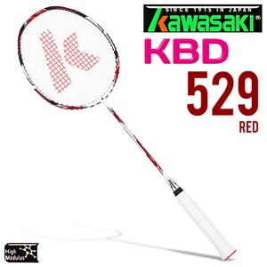 Kawasaki KBD529 碳纖維超輕羽球拍(紅)