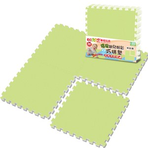 樂格 粉彩環保巧拼 田園綠60X60X2cm 4入