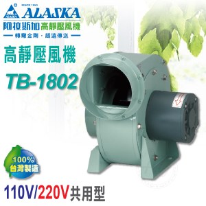 【買BETTER】阿拉斯加高靜壓風機TB-1802★送六期零利率(免手續費)★
