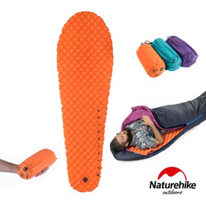 Naturehike 輕量TPU單人木乃伊蛋巢手動充氣睡墊 橘色
