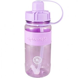 Green Bell糖果色彈跳吸管太空壺600ml (紫色)
