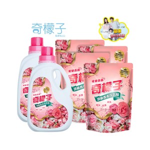 奇檬子愛戀薔薇頂級香水洗衣精2000ML+1800ML