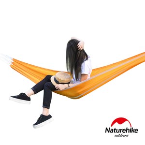 Naturehike 戶外降落傘布輕量單人吊床橙色