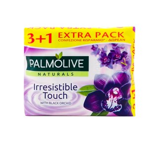 荷蘭Palmolive棕欖潤膚香皂-黑色蘭花(90g*4/組)*9