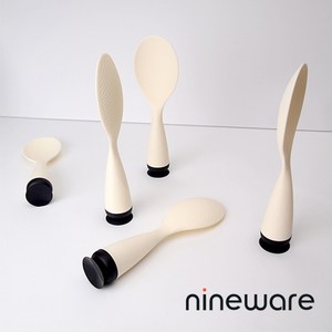 韓國nineware 直立式吸盤飯匙/飯勺2入組-共4色粉色
