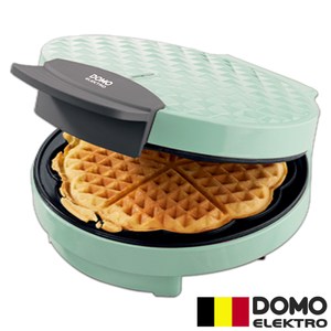 【比利時DOMO】菱格紋鬆餅機DM9007WT(愛心造型)
