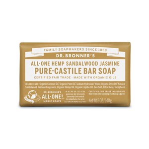 DR.BRONNER’S【布朗博士】有機檀香茉莉保濕潔顏皂5oz/140g