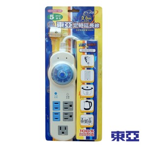 東亞 定時電腦電源延長線 6.6尺 TY-325