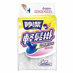 妙潔輕鬆掛白色菜瓜布補充包
