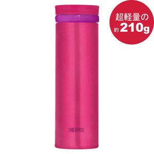 THERMOS 膳魔師 極輕量不鏽鋼真空保溫杯500ml 覆盆子