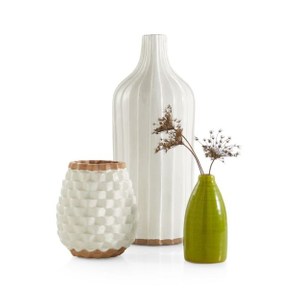 Crate&Barrel Faye 陶瓷花器 30cm