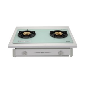 MBTS-227GC(W)(LPG) 林內雙口崁入爐 液化 (白玻璃)