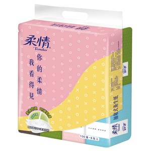 柔情抽取式衛生紙100抽*8包
