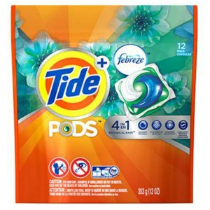 New! Tide 4in1汰漬洗衣凝膠球(12顆/353g)*6包/箱