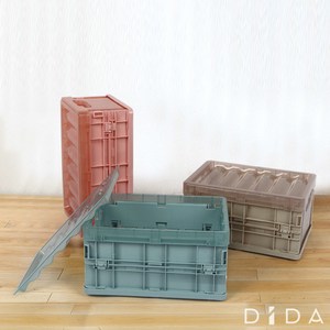 【DIDA】一秒折疊收納整理箱(中款*3)藍色