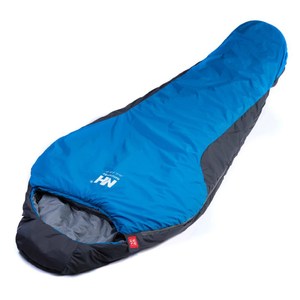 【PUSH!登山戶外用品】防風防潑水木乃伊睡袋藍色P75
