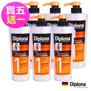 德國Diplona強力修護洗髮精600ml買五送一