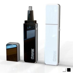 【PUSH! 居家用品】專利設計隨身碟型鼻毛修剪器電動鼻毛刀(I68)白色