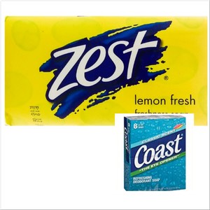 Zest體香皂檸檬清香(175g)*6+Coast香皂*8
