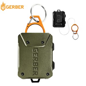【Gerber】Defender 釣魚守衛 雙用伸縮鋼纜工具扣(軍綠)