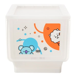 BT21掀蓋收納箱附輪款23L-KOYA+RJ