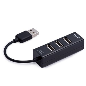 E-books H4 積木四孔USB- Hub 集線器黑
