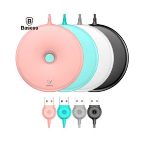 Baseus 倍思 甜甜圈造型無線充電板白色