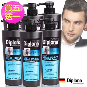 德國Diplona機能活力洗髮精600ml買五送一超值組