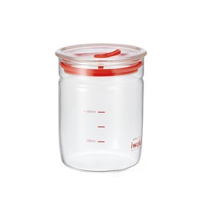 【iwaki】玻璃微波密封罐 550ml(透明細長款)
