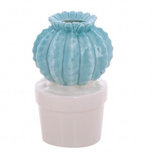 HOLA home 淡藍仙人掌造型擺飾 13cm