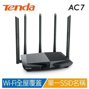 Tenda AC7 AC1200 五天線跨樓層用雙頻無線路由器