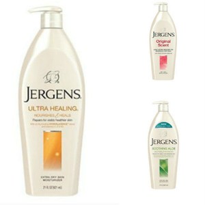 美國原裝Jergens潤膚乳液(櫻桃杏仁/蘆薈清爽/特乾肌膚)