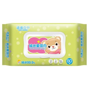 適膚克林 純水柔濕巾附蓋80抽*30包/箱購