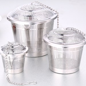 【PUSH!廚房餐具用品】304不鏽鋼滷料茶葉過濾器滷包器(大號一入)D77