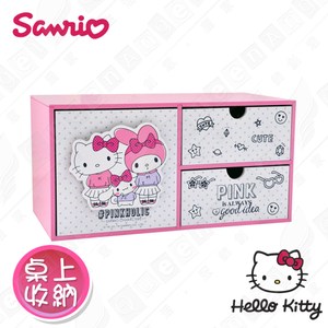 【Hello Kitty】桌上橫式大容量收納盒 桌上收納 文具收納