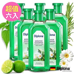 德國Diplona清新七大草本洗髮精500ml六入