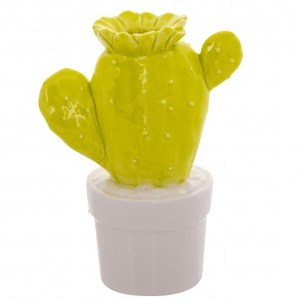 HOLA home 黃綠仙人掌造型擺飾 15cm