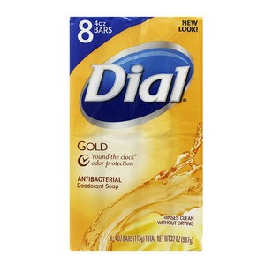 美國Dial黛雅經典黃金皂白茶花萃取&維他命E(4oz*8)*2組