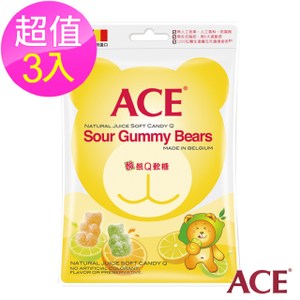 【ACE】酸熊Q軟糖 3入組(200g/包)