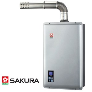 櫻花 SAKURA 強制排氣功能 瓦斯熱水器 16L SH-9166F (NG1/FE式)