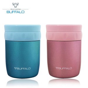 【BUFFALO牛頭牌】400ml食物罐(藍+粉)AF4A304_30藍+粉