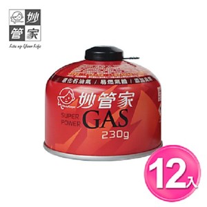 【妙管家】230g 高山瓦斯罐 12罐組(高山瓦斯罐)