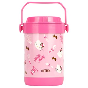 THERMOS膳魔師 Hello Kitty不鏽鋼真空燜燒鍋1.5L