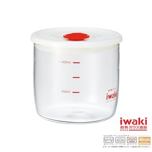 【iwaki】玻璃微波密封罐 400ml(透明款)
