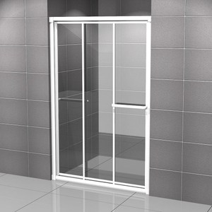 Itai 毅太淋浴拉門 金冠2001 強玻三門121 150x180cm純白 Ec 衛浴設備 特力屋 特力家購物網