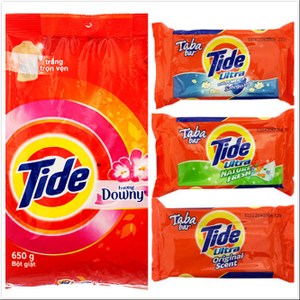 Tide 洗衣粉-含Downy添加柔軟精(650g)*8+洗衣皂*12